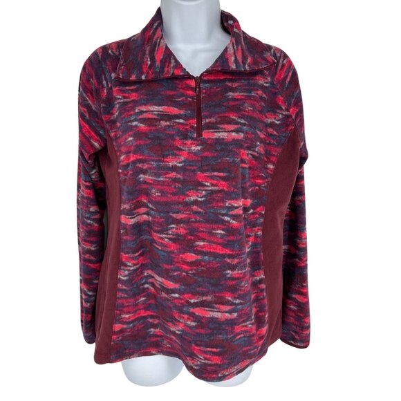 Columbia Artic Air Half Zip Womens Multicolor Fleece Pullover M - Picture 1 of 10